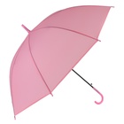 Зонт - трость полуавтоматический «Однотонный», 8 спиц, R = 47 см, цвет розовый - Фото 6