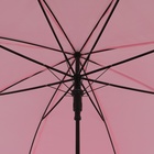 Зонт - трость полуавтоматический «Однотонный», 8 спиц, R = 47 см, цвет розовый - Фото 8