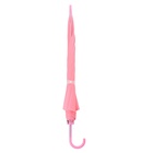 Зонт - трость полуавтоматический «Однотонный», 8 спиц, R = 47 см, цвет розовый - Фото 9
