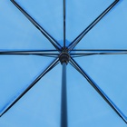 Зонт - трость полуавтоматический «Однотонный», 8 спиц, R = 47 см, цвет синий - Фото 6