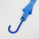 Зонт - трость полуавтоматический «Однотонный», 8 спиц, R = 47 см, цвет синий - Фото 7