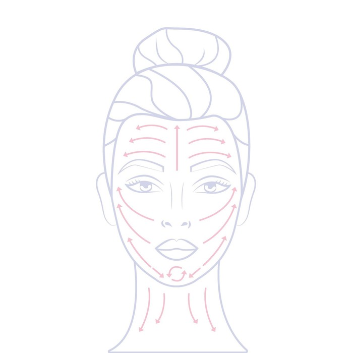 Массажёр для лица, с шариком, 7,5 × 1,6 см, цвет розовое золото 27897