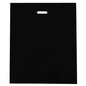 Пакет полиэтиленовый с вырубной ручкой, чёрный, 50?60 см, 70 мкм (комплект 50 шт)