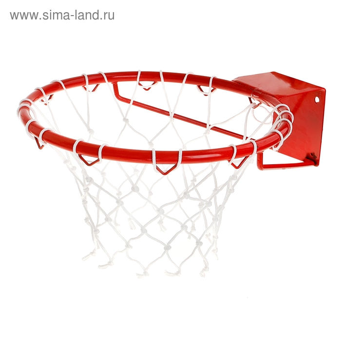 Корзина баскетбольная №7, d=450 мм, усиленная труба 20 мм, с сеткой - Фото 1