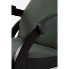 Кресло-качалка «Корсика», ткань микровелюр, цвет green - Фото 6