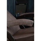 Кресло-качалка «Корсика», ткань микровелюр, цвет coffe - Фото 3