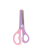 Ножницы 13см травмобезопасные пластиковые, закругленные концы, с фиксатором, МИКС 7871043