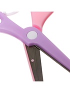 Ножницы 13см травмобезопасные пластиковые, закругленные концы, с фиксатором, МИКС 7871043