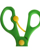 Ножницы 13см травмобезопасные пластиковые, закругленные концы, с фиксатором, МИКС 7871043