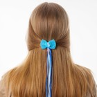 Заколка для волос, бант, голубой, 40 см "Эльза", Холодное сердце - Фото 2