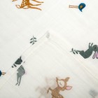 Пелёнка муслиновая Крошка Я «Оленята» 110х110 см, двухслойная, 100% хлопок - фото 10233905