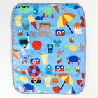 Пеленка на непромокаемой основе, 50×65 см, голубой МИКС - Фото 3