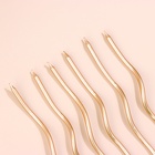 Свечи для торта витые «Серпантин» 6 шт., коктейльные, шампань - Фото 3