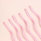 Свечи для торта витые «Серпантин» 6 шт., коктейльные, розовый блик - Фото 3