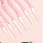 Свечи для торта витые «Серпантин» 6 шт., коктейльные, розовый блик - Фото 4