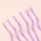 Свечи для торта витые «Серпантин» 6 шт., коктейльные, фиолетовые - Фото 3