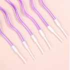 Свечи для торта витые «Серпантин» 6 шт., коктейльные, фиолетовые - Фото 4