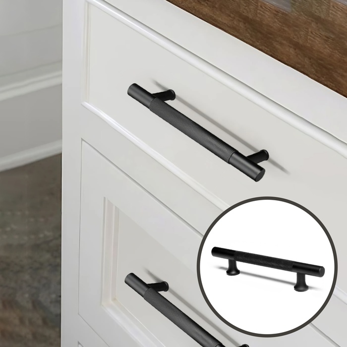 Ручка-рейлинг CAPPIO PIMPLY, d=12 мм, м/о 96 мм, цвет чёрный - Фото 1