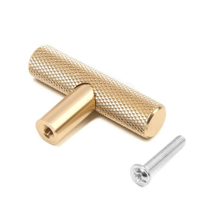 Ручка-кнопка CAPPIO, d=12 мм, цвет золото - фото 18551955