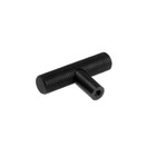 Ручка-кнопка CAPPIO, d=12 мм, цвет чёрный - фото 804822914