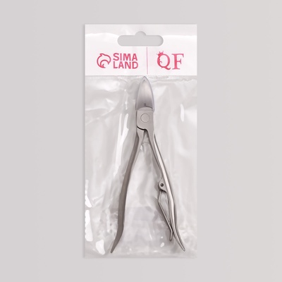 Кусачки педикюрные, эргономичная ручка, изогнутое лезвие, 12 см, длина лезвия-17 мм