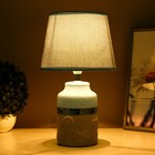 Настольная лампа 16838/1BL E14 40Вт серо-голубой 20х20х34 см RISALUX - фото 21576958