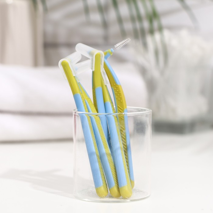 Ершики для брекетов и зубов, набор 5 шт., 1.0 - 1.2 мм - Фото 1