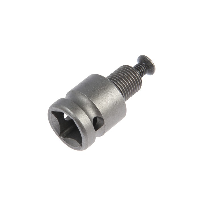 Адаптер для гайковерта ТУНДРА, CrV, с квадрата 1/2" на резьбу 1/2", длина 35 мм - Фото 1