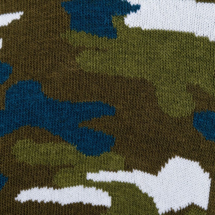 Носки MINAKU «Камуфляж», цвет хаки, размер 38-41 (25-27 см) - фото 1897169829