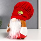 Кукла интерьерная "Гном в поварском колпаке" 25х7,5х10 см - фото 21577100