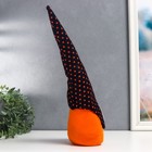 Кукла интерьерная "Гном с пауком в колпаке в горох" 40х9х7 см - фото 21577119