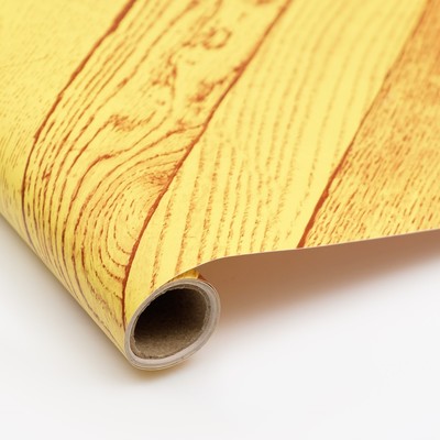 Пленка самоклеящаяся TAKE IT EASY «Паркет угловой желтый», 0.45×2 м