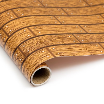 Плёнка самоклеящаяся TAKE IT EASY «Плитка коричневая», рулон, 0.45×2 м, цвет коричневый