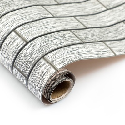 Плёнка самоклеящаяся TAKE IT EASY «Плитка серая», рулон, 0.45×2 м, цвет серый