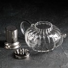 Чайник стеклянный заварочный с металлическим ситом «Диана», 1 л 7860473