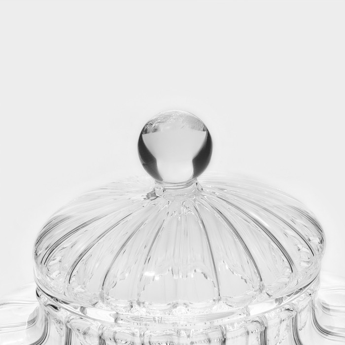 Чайник заварочный со стеклянной крышкой и ситом «Диана. Грация», 1 л - фото 1907435377