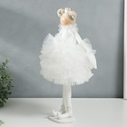 Кукла интерьерная "Принцесса в белом наряде, с сердцем" 43х18х19,5 см - Фото 4