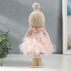 Кукла интерьерная "Малышка-принцесса в розовом платье, с медведем" 37,5х15х18,5 см - Фото 3