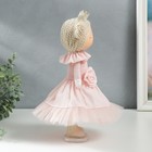 Кукла интерьерная "Маленькая принцесса в розовом, с цветком" 35х15,5х17 см - Фото 2