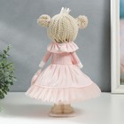 Кукла интерьерная "Маленькая принцесса в розовом, с цветком" 35х15,5х17 см - Фото 3