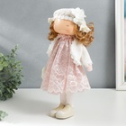 Интерьерная кукла текстильная «Малышка в платье с кружевом, с сердечком», 36.5×14×15.5 см - Фото 6