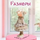 Интерьерная кукла текстильная «Малышка с бантом в волосах, с цветочком», 35.5×13.5×20 см - Фото 2