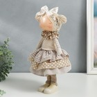 Кукла интерьерная "Малышка с бантом в волосах, с цветочком" 35,5х13,5х20 см - Фото 4