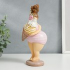 Сувенир полистоун "Аппетитная толстушка с рожком мороженого" 22х9х9,5 см - Фото 4