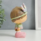 Сувенир полистоун "Малыш-индеец с луком и стрелами" 14х7х8,5 см 7330186