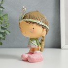 Сувенир полистоун "Малыш-индеец с луком и стрелами" 14х7х8,5 см 7330186