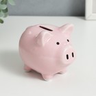 Копилка керамика "Розовая хрюшка" 10х7,5х9 см - фото 31265937