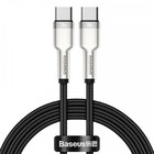 Кабель Baseus Cafule CATJK-D01, Type-C - Type-C, 5 А, 100 Вт, Power Delivery, 2 м, черный - фото 51801519 Кабель Baseus Cafule CATJK-D01, Type-C - Type-C, 5 А, 100 Вт, Power Delivery, 2 м, черный - фото 51801519