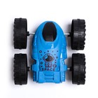 Перевёртыш инерционный «Машинка-перевертыш», цвет синий - Фото 3