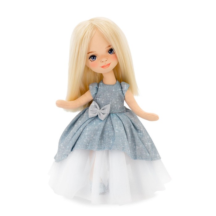 Мягкая кукла Mia «В голубом платье», 32 см - фото 1905988368